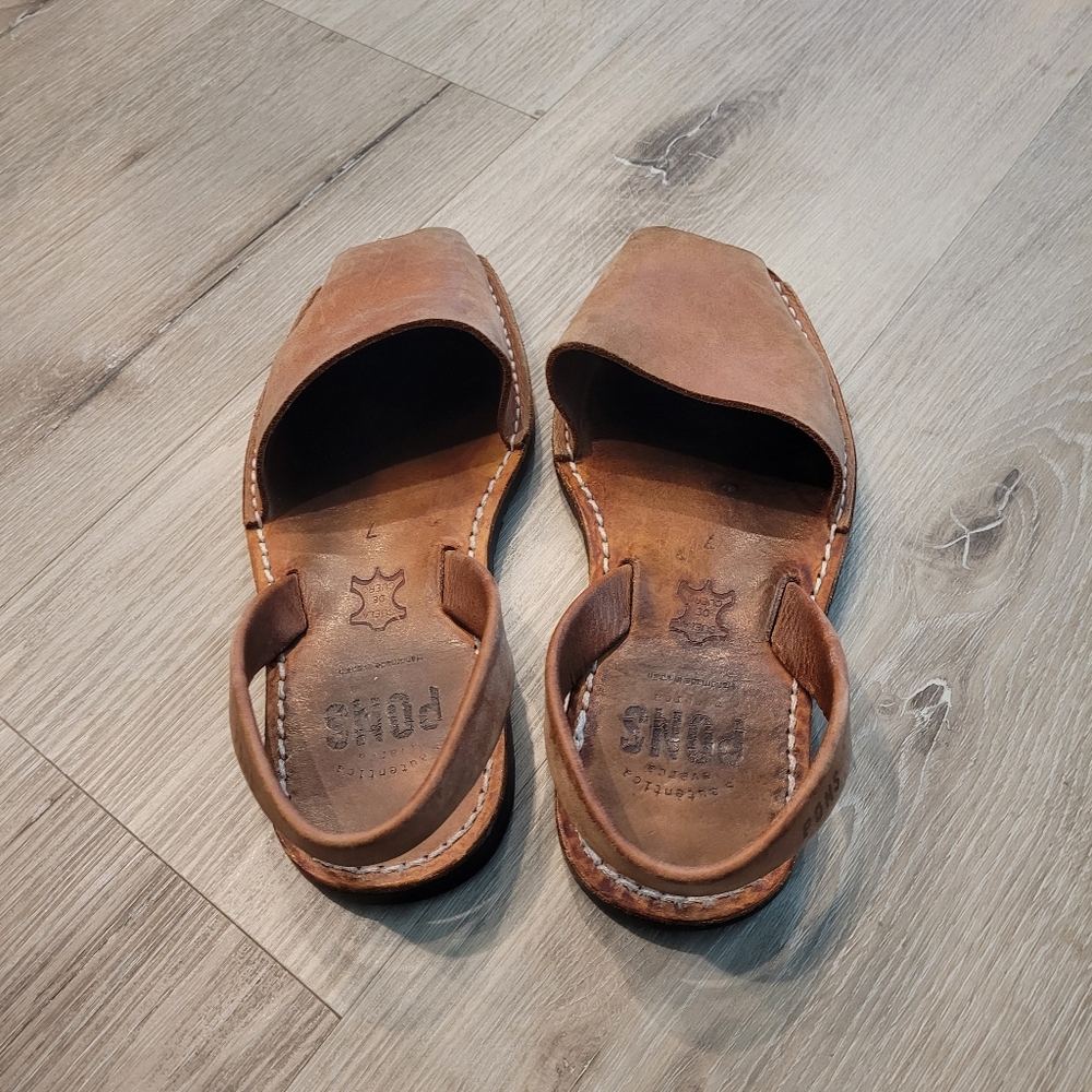 PONS Leather Classic Avarca Sandals - Picture 3 of 4